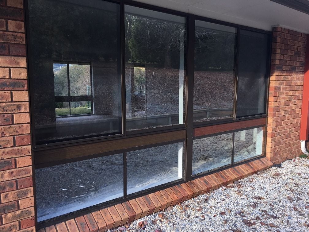 AlpineTint optically clear dual-climate window film installation done in Tawonga South.