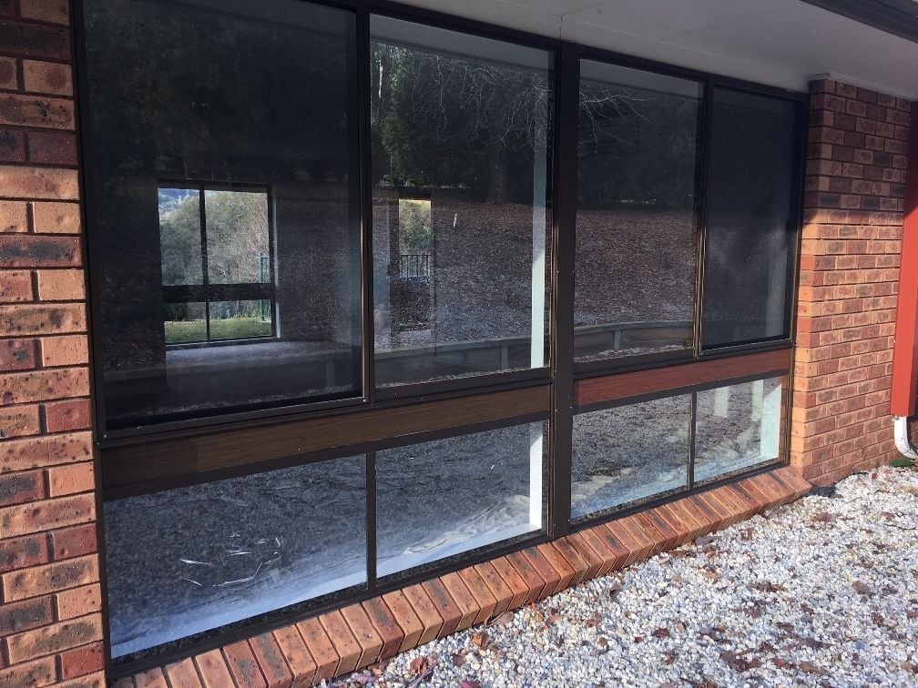 AlpineTint optically clear dual-climate window film installation done in Tawonga South.