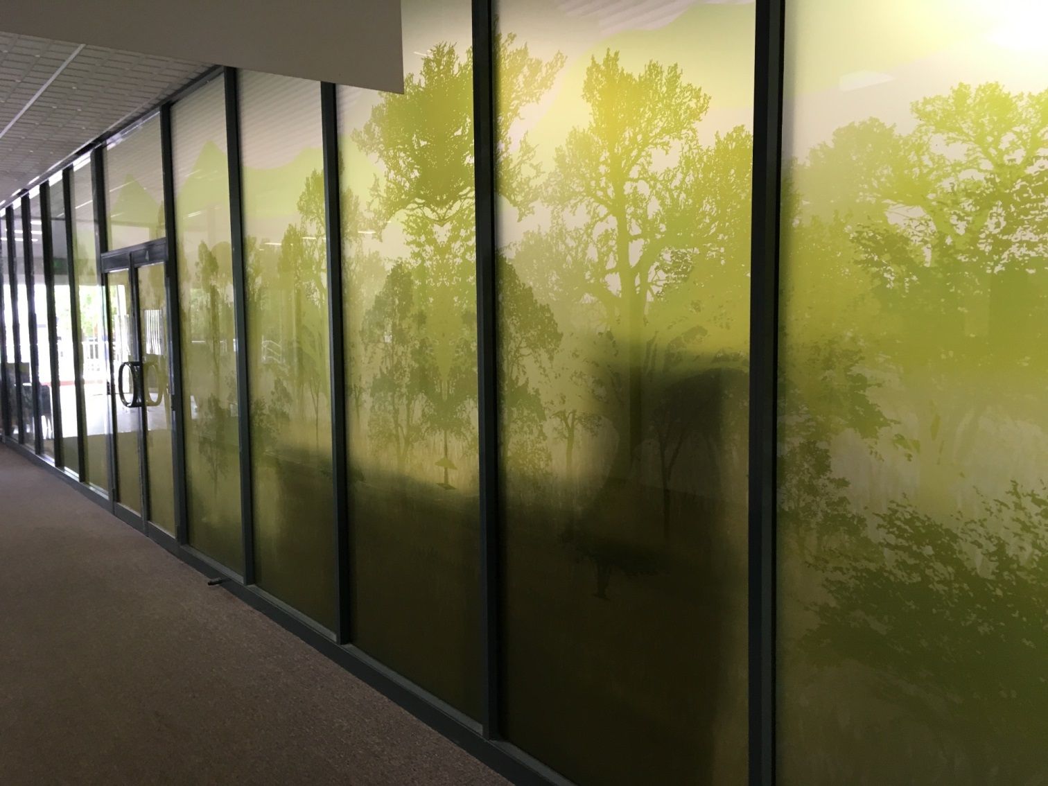 AlpineTint digitally printed window film installation done in Wangaratta.